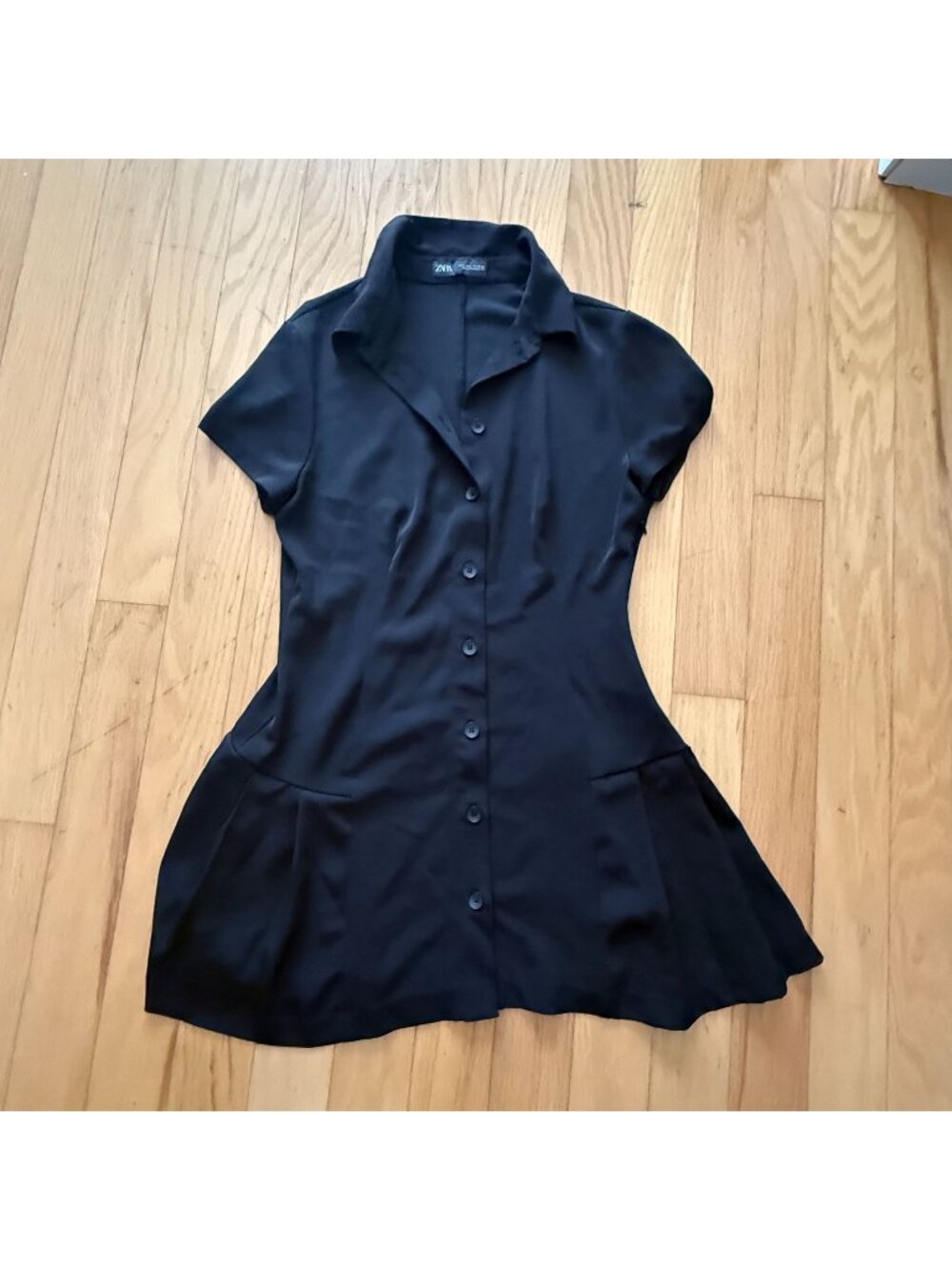 Zara Women's Large Black Tennis Pickleball Athletic Style Mini Dress
